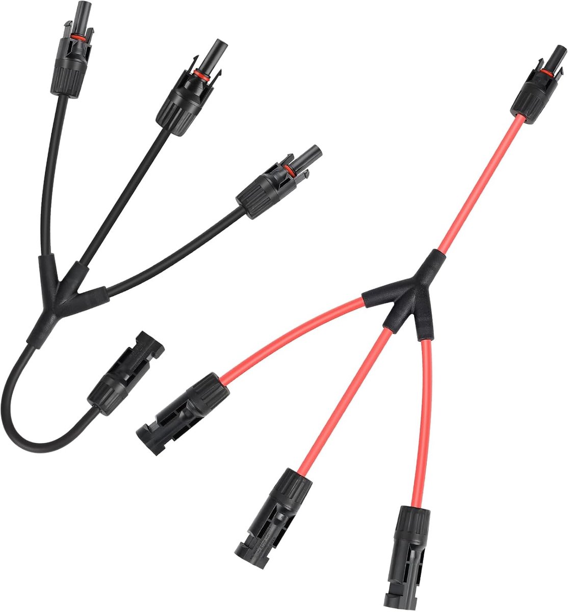 Y-kabel zonne-energie 6mm² 3-compartiment zonnepaneel stekker kabel 36.5cm