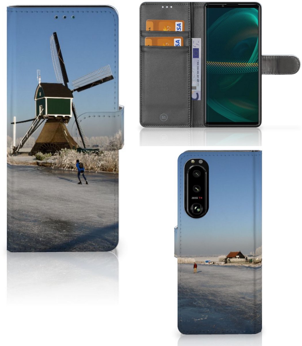 Sony Xperia 5III Flip Cover Schaatsers