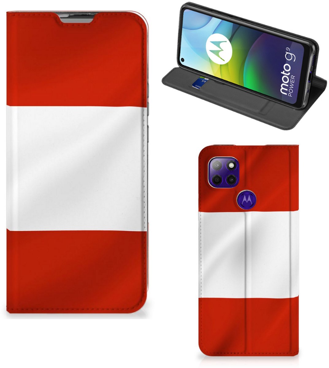Motorola Moto G9 Power Standcase Oostenrijk