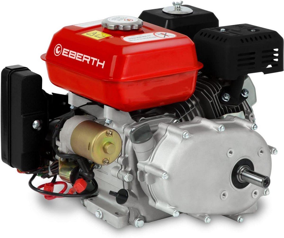 Benzinemotor 6.5 pk met E-starter en oliekoppeling