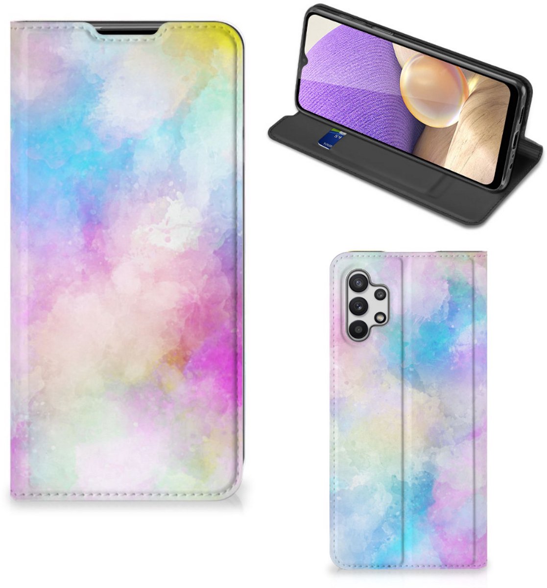 Bookcase Samsung Galaxy A32 5G Watercolor Light