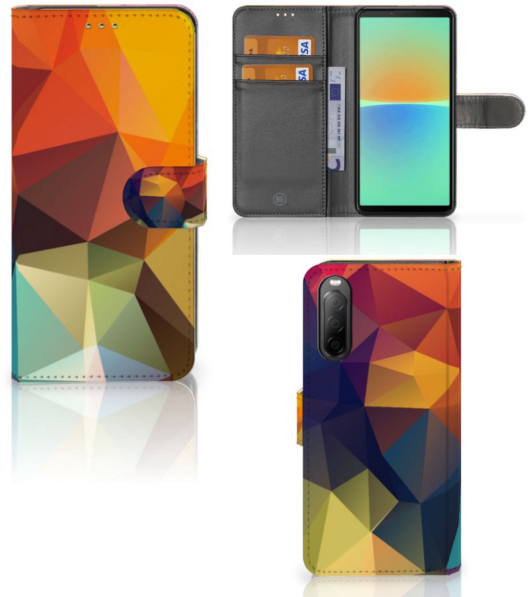 Sony Xperia 10 IV Book Case Polygon Color