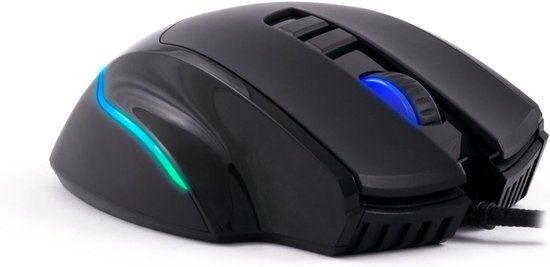 Deep Gaming ProSwap Modulaire USB-muis met 3 verwisselbare zijpanelen (3, 5 en 10 toetsen), RGB-licht, optische sensor Pixart 3325, 500fps, 100IPS, 1000 Hz, Huano-switches, verstelbaar gewicht — afbeelding 3