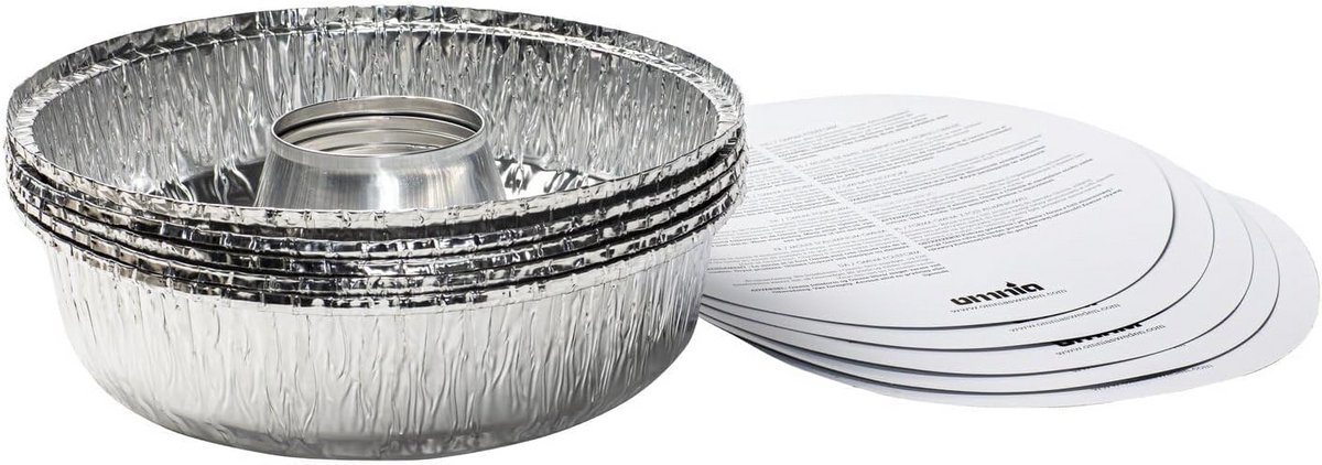Omnia Aluminium Bakvorm (5 stuks), Overige Keukengerei, Zilver