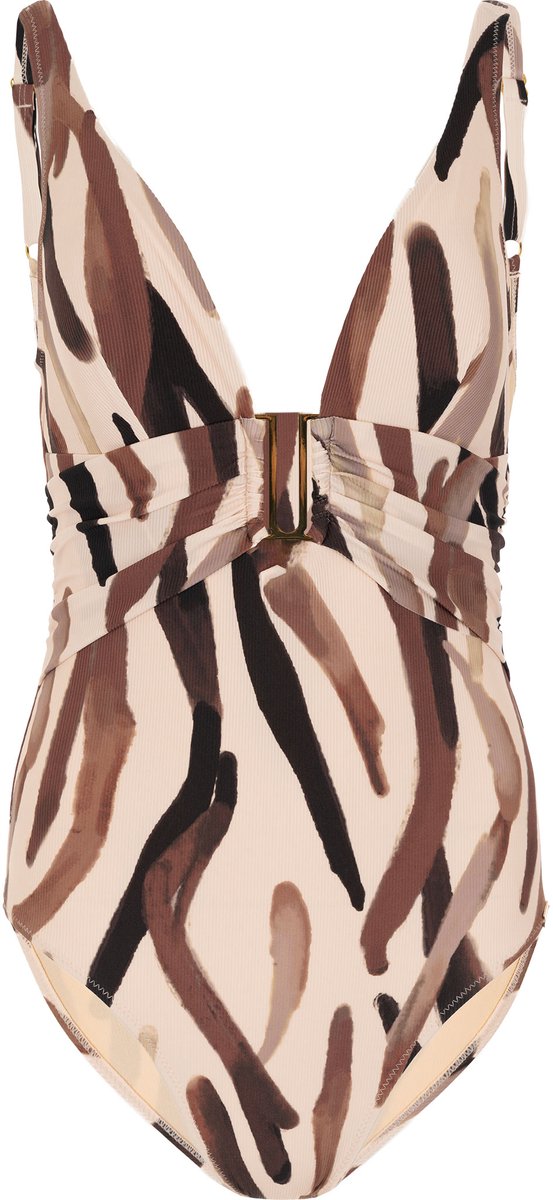 Pastunette Premium - Badpak Ivory Shore - Creme/Beige/Bruin - Corrigerend
