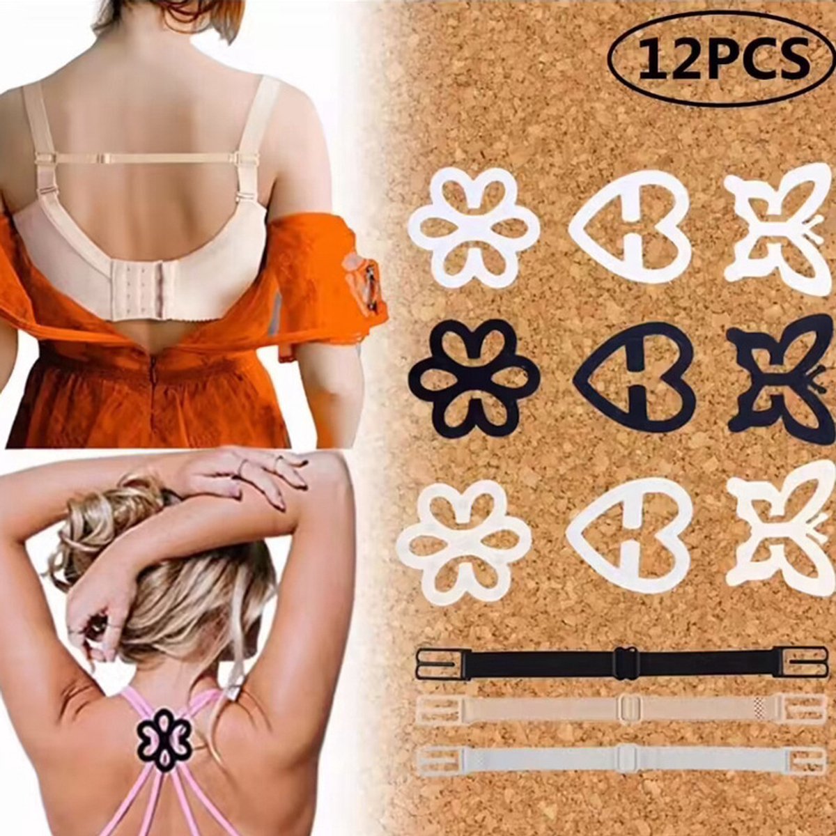 Verlengstuk voor beha, verlengstuk, beha-verlenger, elastische verlenghaakband, nylon beha-bandverlengers voor vrouwen, meerdere maten beschikbaar,Stijl 35