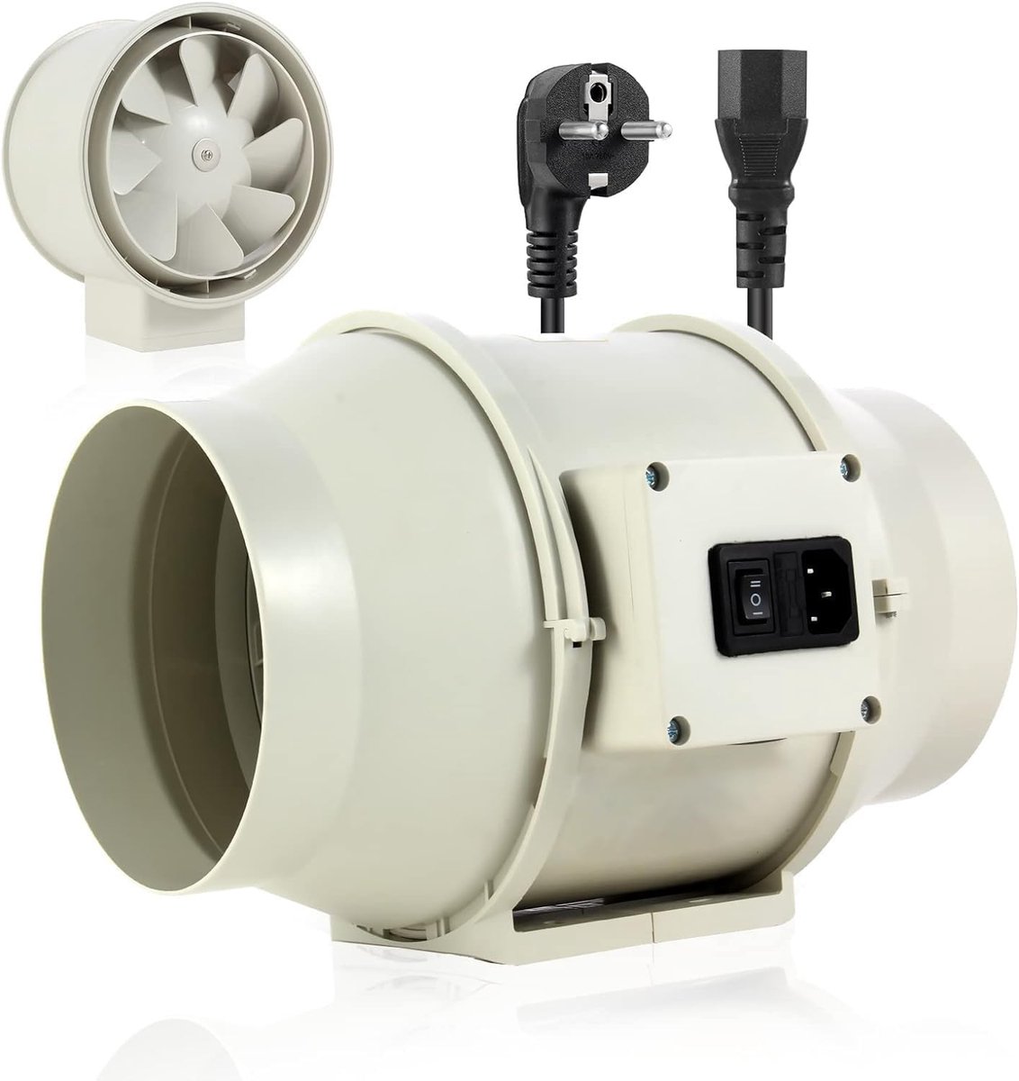 Rookafzuiging Buisventilator 150 mm Inline Kanaalventilator Afvoerventilator 230 V Stil me