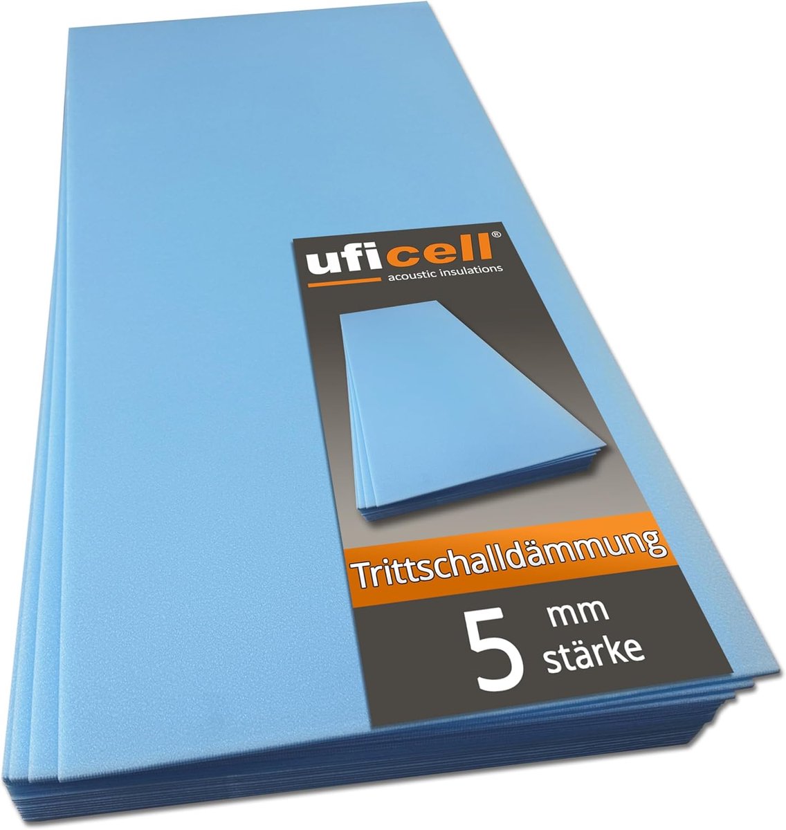 30 m² contactgeluidsisolatie voor laminaat en parket - 5 mm dik - uitstekende thermische isolatie voor vloeren