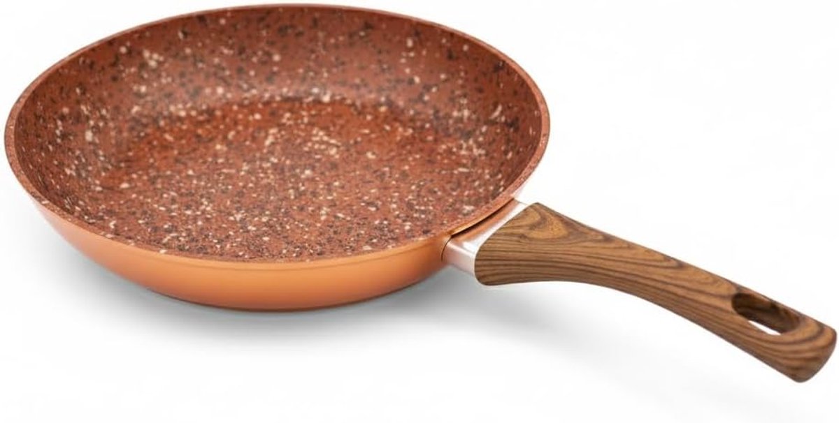 Anti-aanbakpan 24 cm met Granieten Coating - Krasbestendig en Gemakkelijk te Reinigen