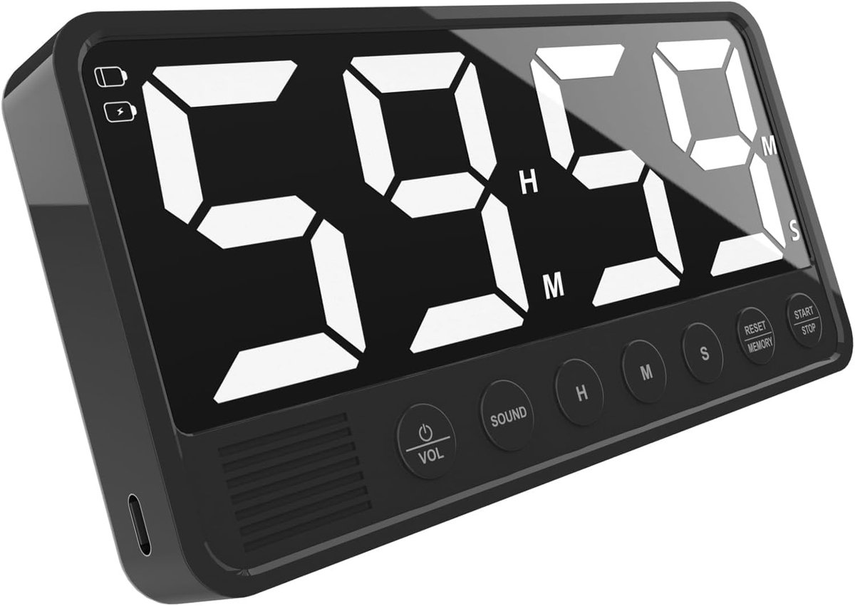 Digitale Keukentimer met Groot Display en Instelbaar Alarmvolume