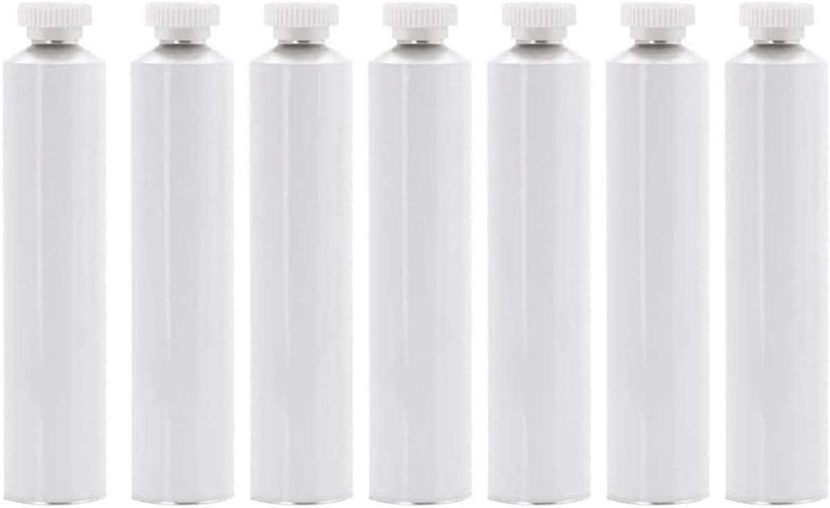 Lege olieverfbuis met naalddop voor verfopslag - 40 ml, 7 stuks