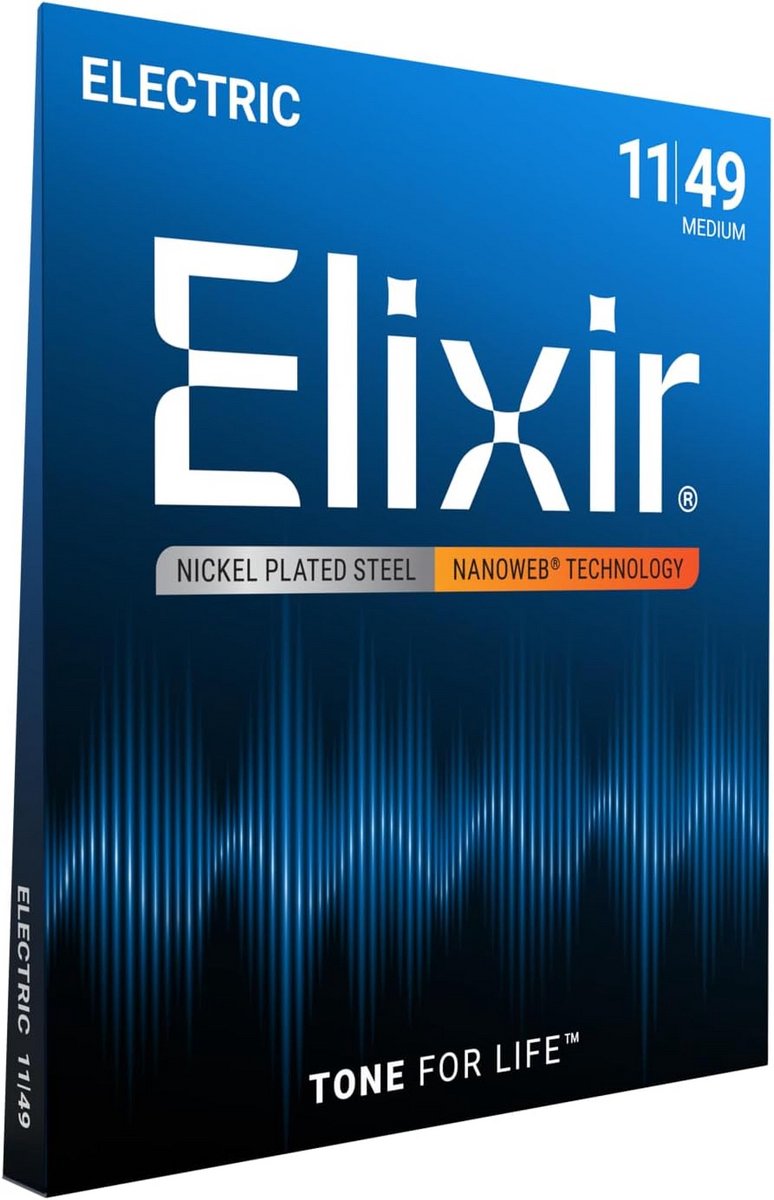 Snaren voor elektrische gitaar met NANOWEB Coating - medium (.011-.049)