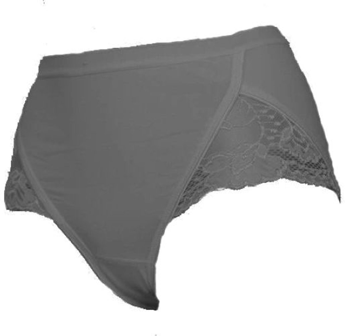 Dames tailleslip 806 van J&C met kanten inzet Grijs - maat XL
