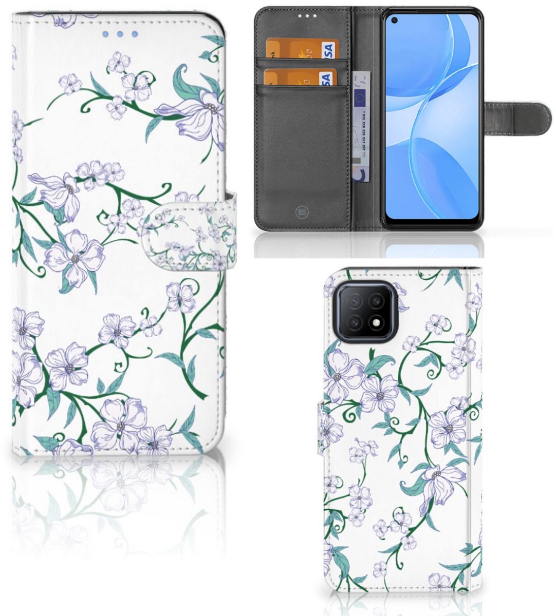 OPPO A73 5G Uniek Hoesje Blossom White