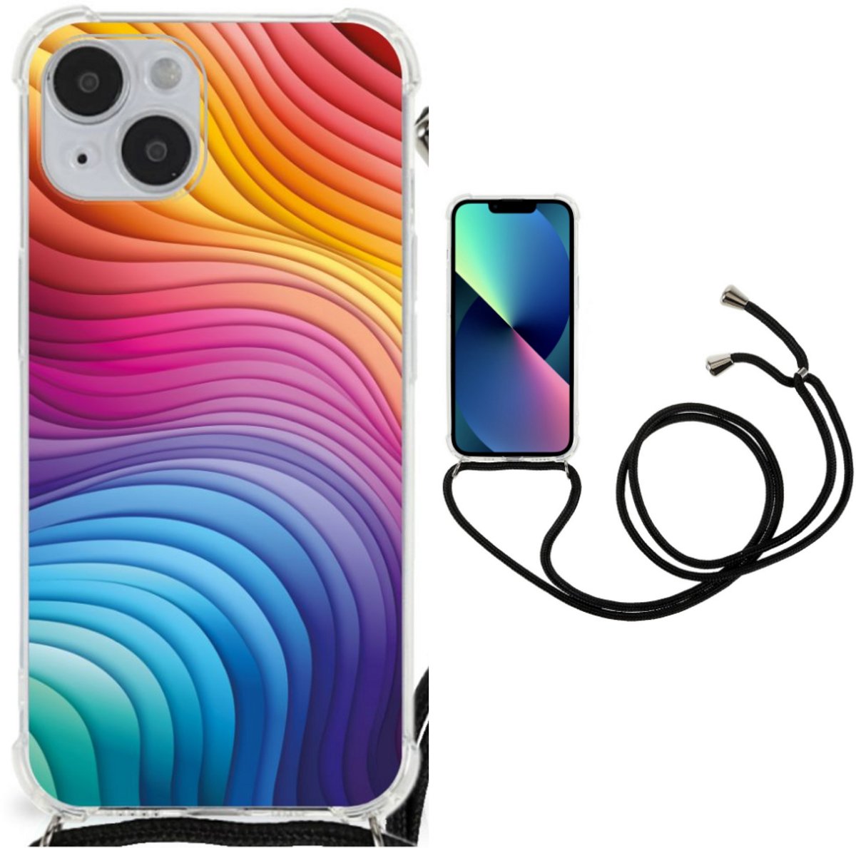Shockproof Case voor iPhone 14 Plus Regenboog