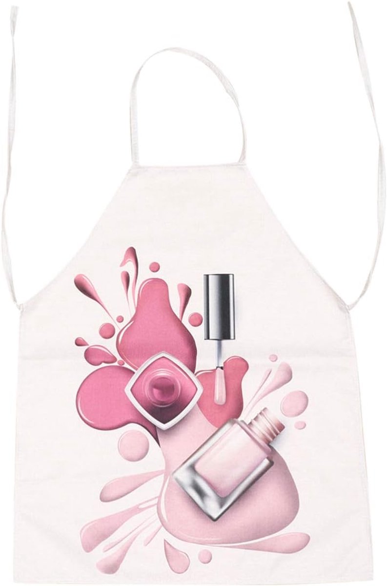 Jute en Katoenen Schort voor Keuken, BBQ en Nail Art