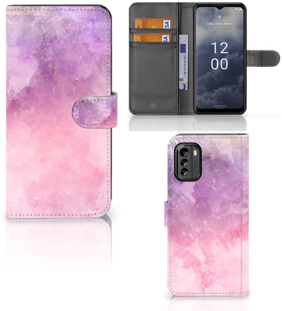 Hoesje Nokia G60 Pink Purple Paint