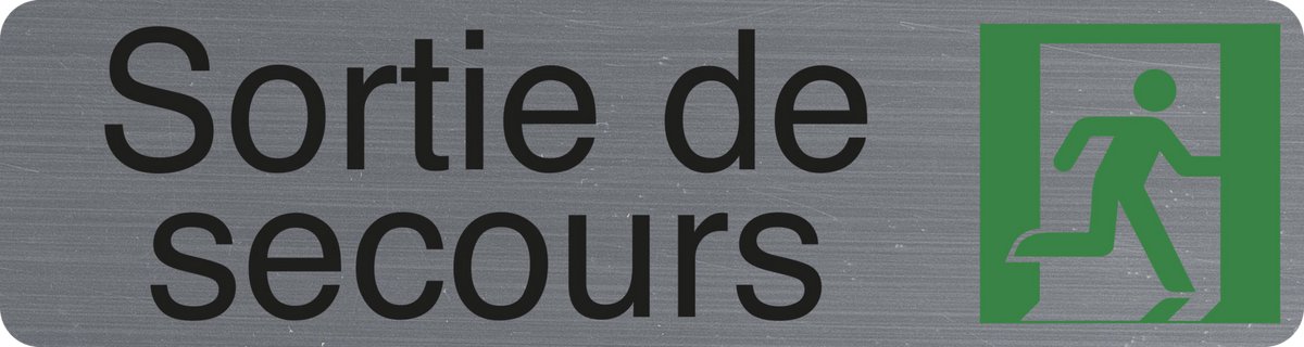 Exacompta 67172E Plaque adhésive Sort