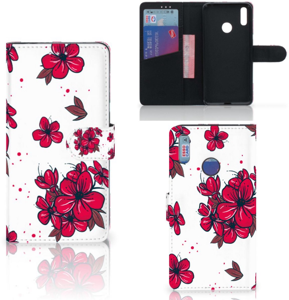 Huawei Y7 (2019) Hoesje Blossom Red