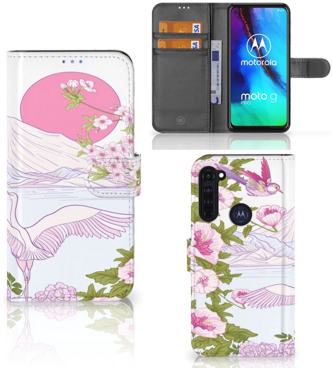 Motorola Moto G Pro Telefoonhoesje met Pasjes Bird Standing