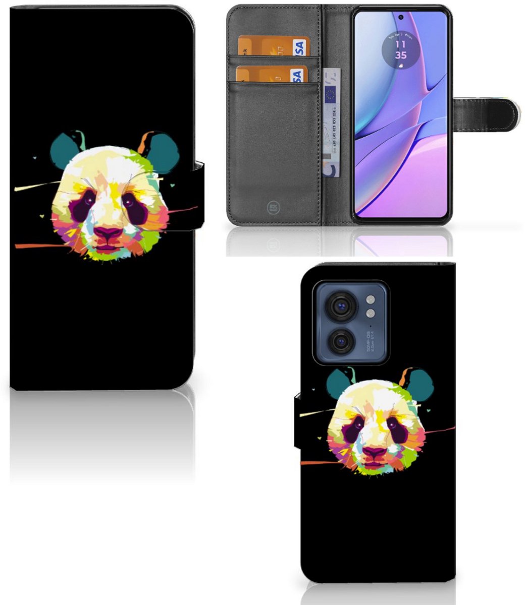 Motorola Edge 40 Leuk Hoesje Panda Color