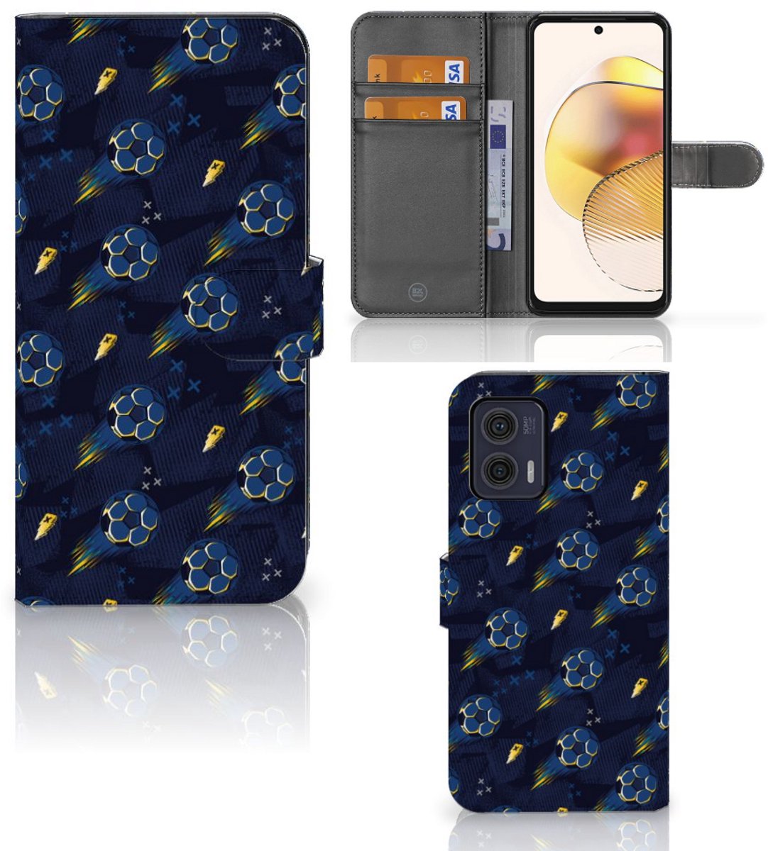 Telefoon Hoesje voor Motorola Moto G73 Voetbal