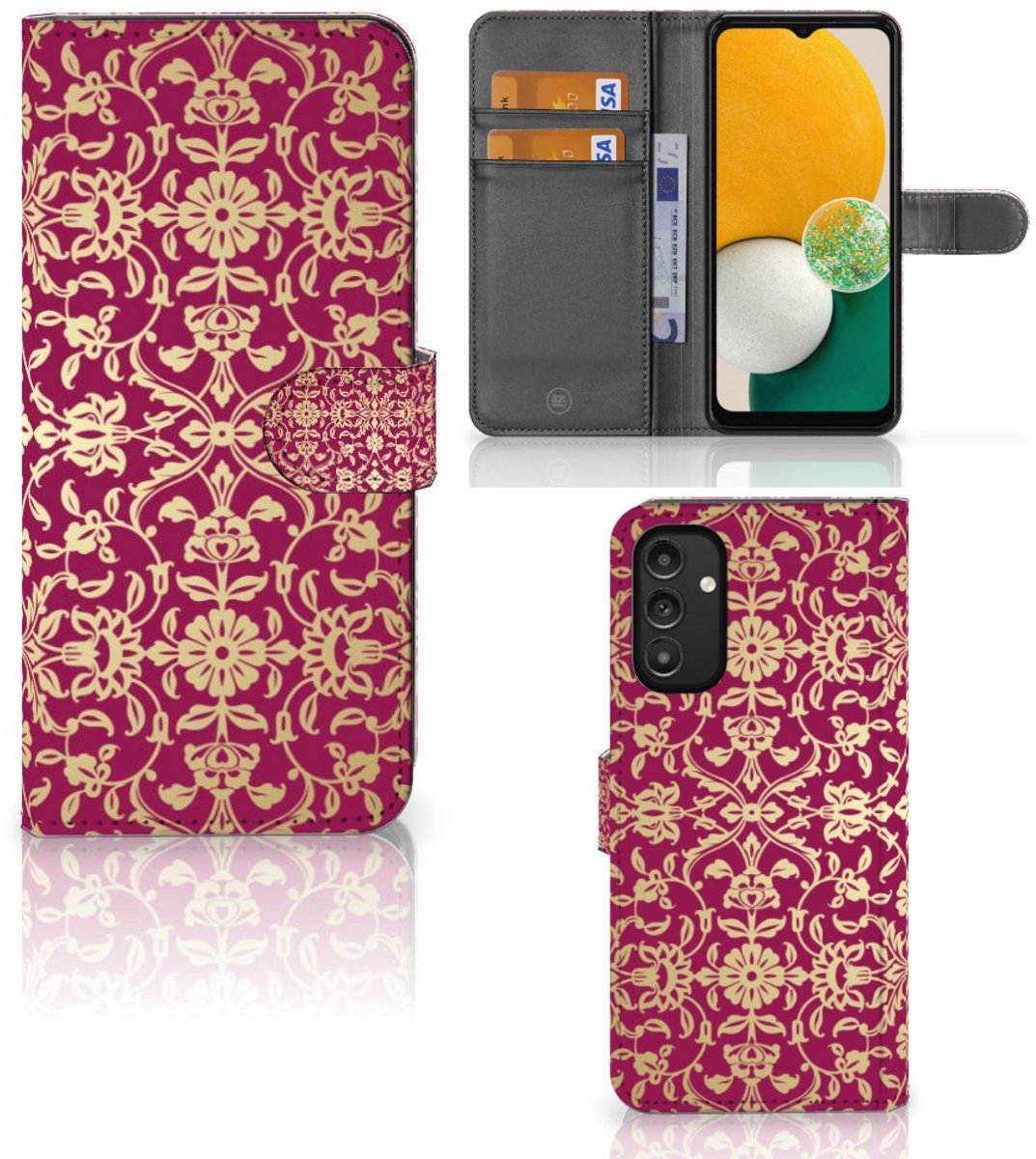 Wallet Case Samsung Galaxy A14 4G Barok Pink