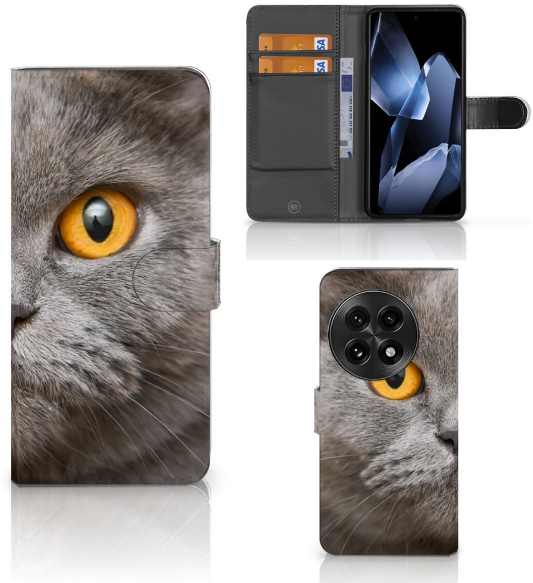 Telefoonhoesje met Pasjes OnePlus 13 Britse Korthaar