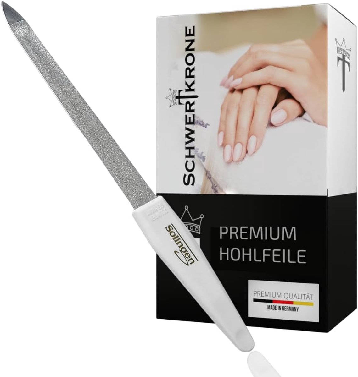 Curved Nail File for Manicure and Pedicure 17.5 cm