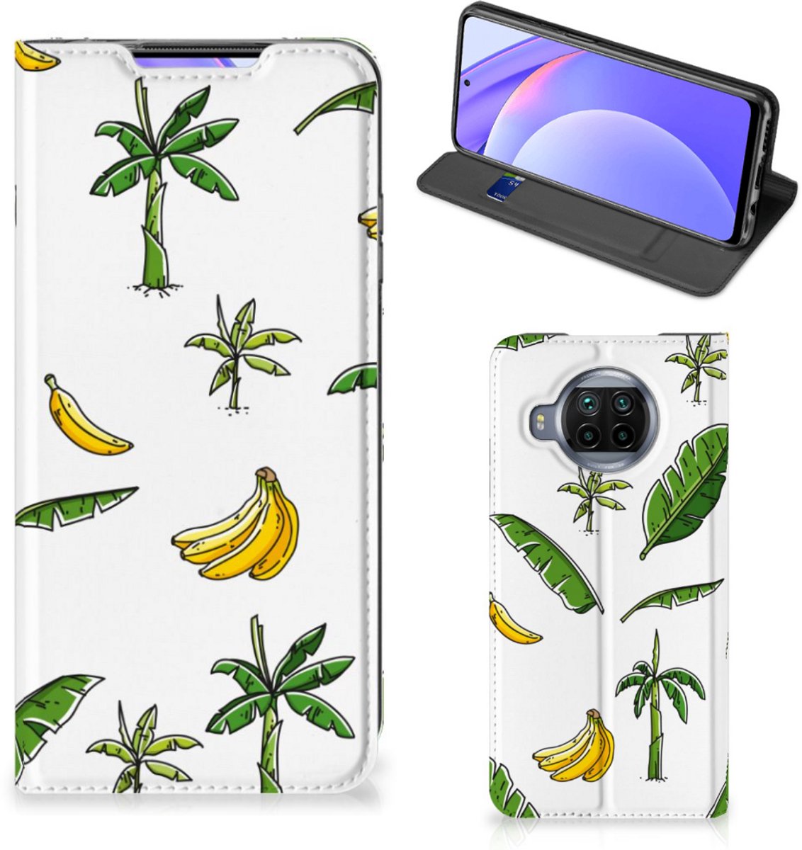 Xiaomi Mi 10T Lite Smart Cover Banana Tree