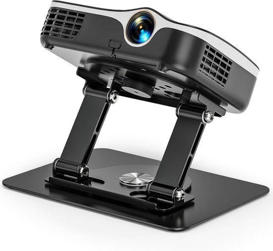 Projector statief verstelbaar zwart 360° draaibaar beamer standaard 1/4 inch schroef desktophouder
