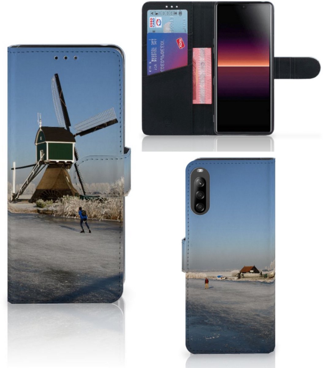 Sony Xperia L4 Flip Cover Schaatsers