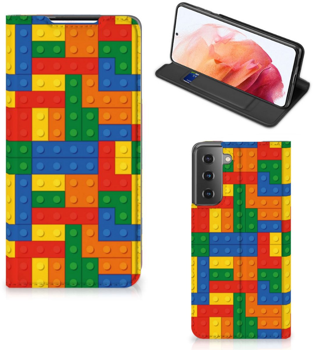 Samsung Galaxy S21 Hoesje met Magneet Blokken