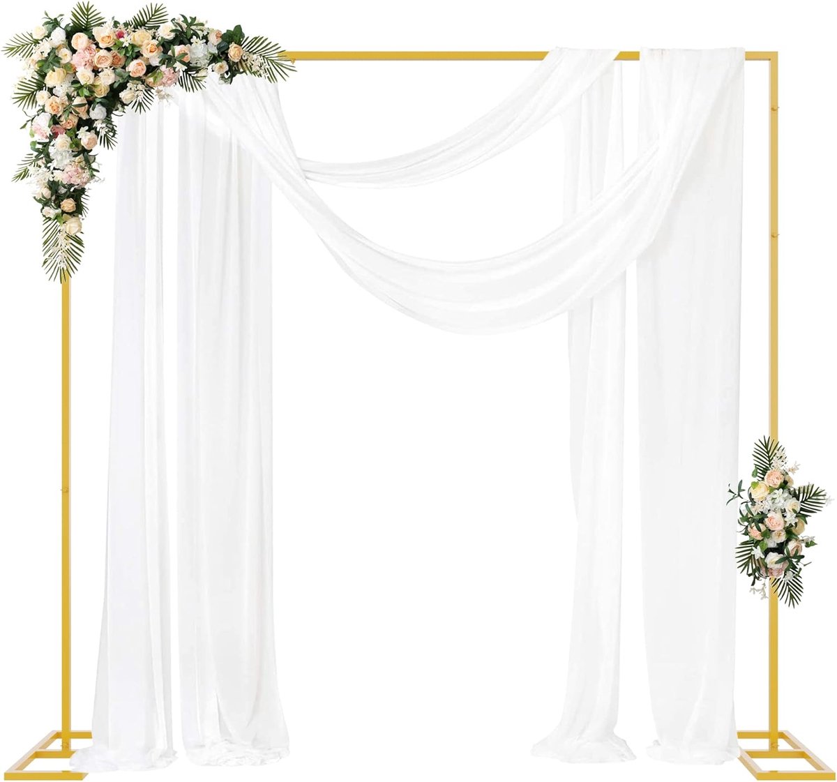 Achtergrondstandaard 8FT x 8FT - Verstelbaar en Draagbaar voor Bruiloften en Feestjes