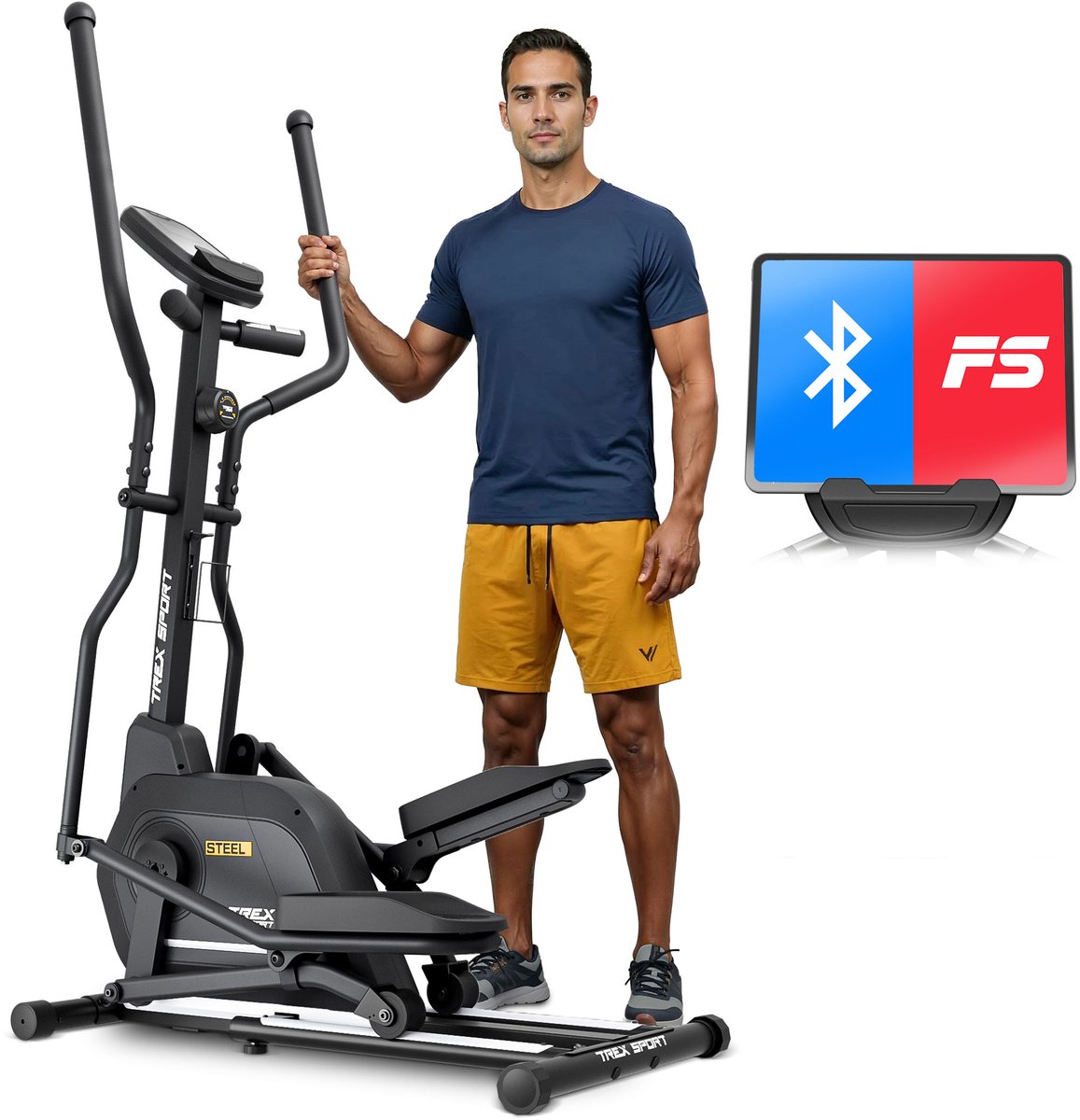 Trex Sport TX-700CT Steel- Crosstrainer - Magnetisch - 14 kg - Trex - €419,89