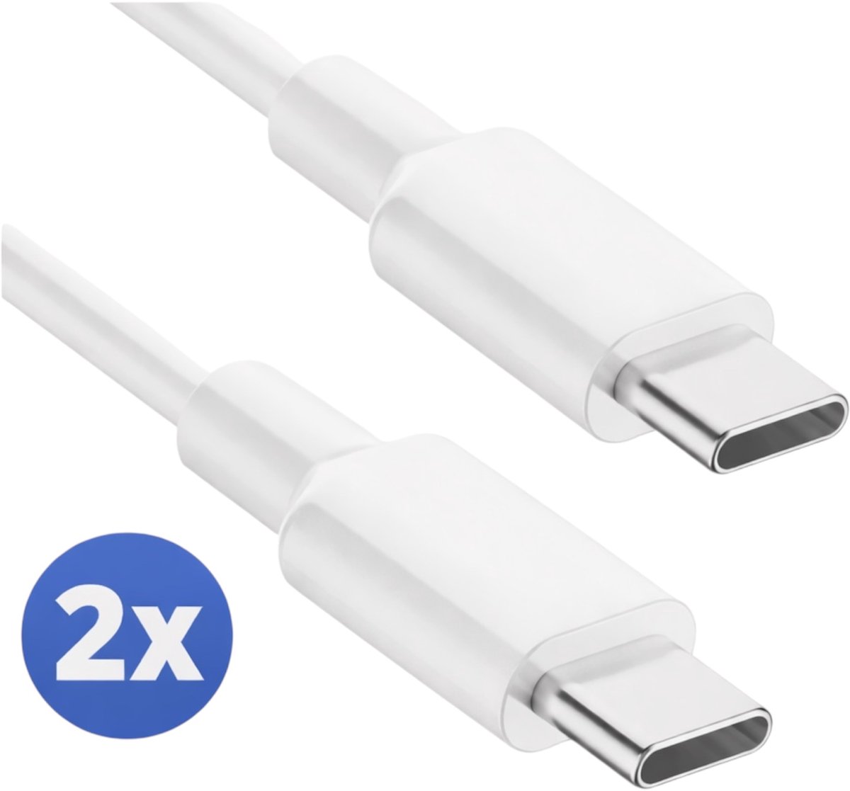 Evy24 2x USB C Kabel 100W - USB C naar USB C Kabel - Snellader Kabel - Voor Laptop, Tablet en Smartphone - Universeel - Voordeel Set