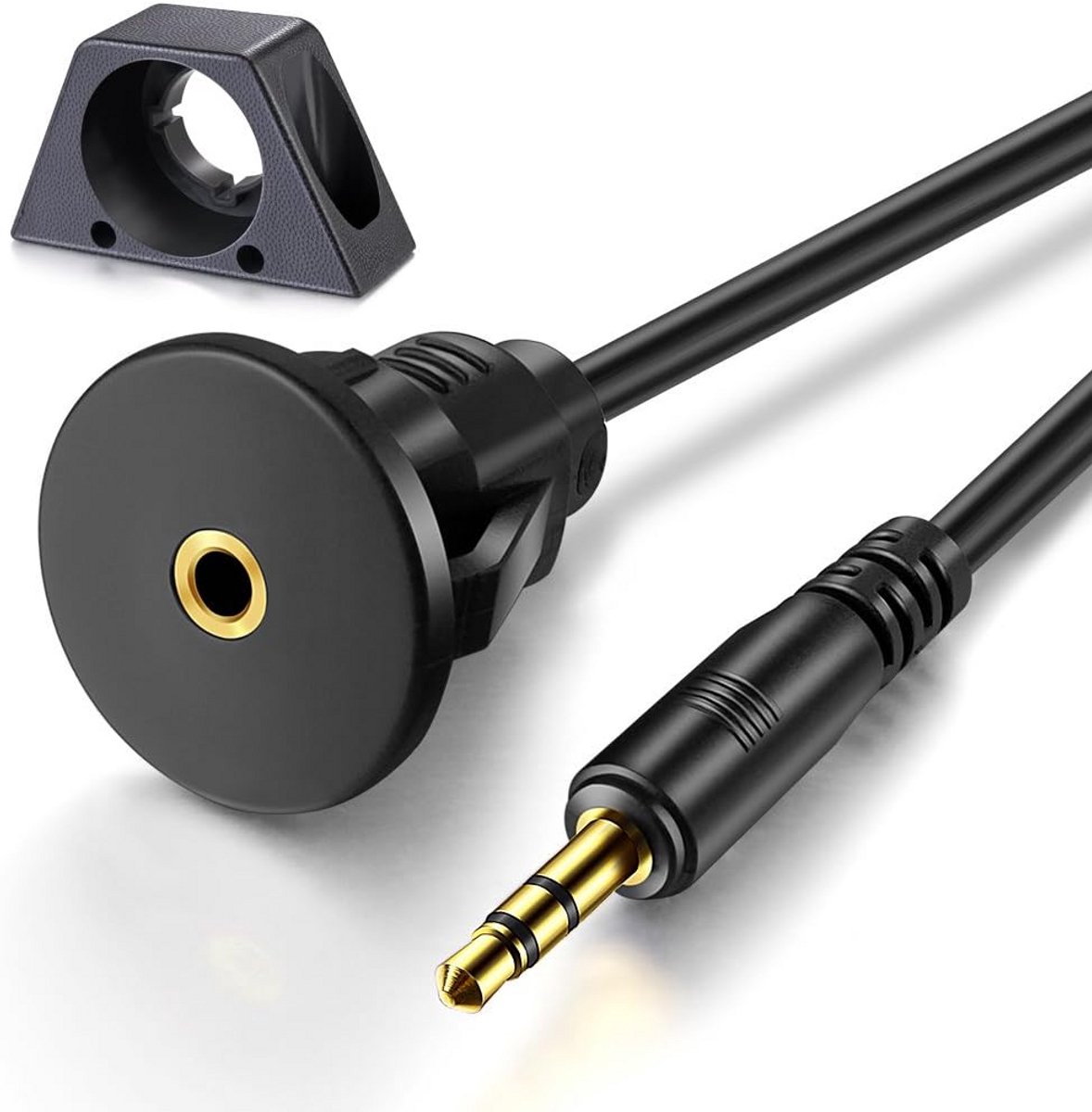 3,5 mm Mannelijk naar Vrouwelijk AUX Audio Jack Verlengkabel voor Auto, Boot en Motorfiets