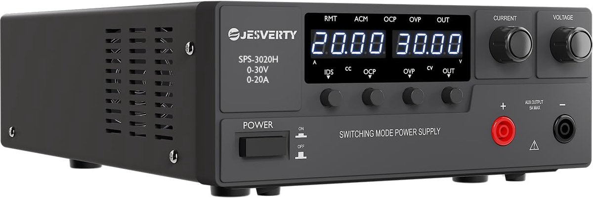 Variabele DC-tafelvoeding 0-30V 0-20A 600W met LED-display en OVP & OCP