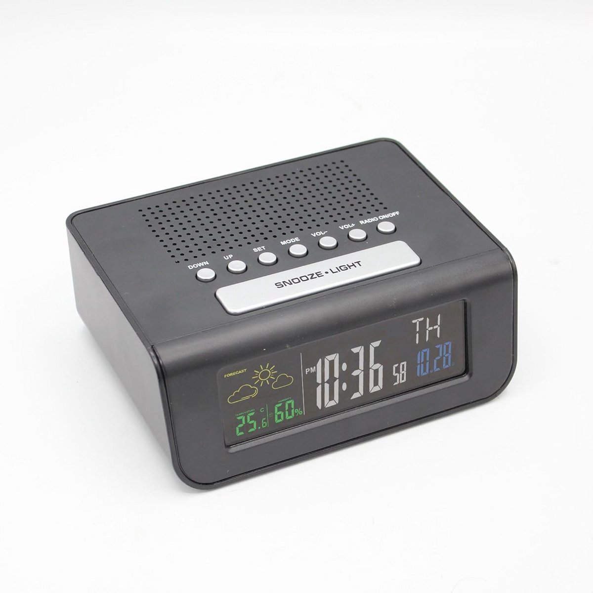 Radiowekker met dynamische kleuren