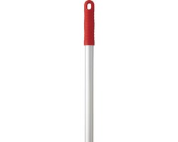 Hygiëne Steel 150 cm met Schroefdraad van Aluminium en Groene Handgreep — afbeelding 3