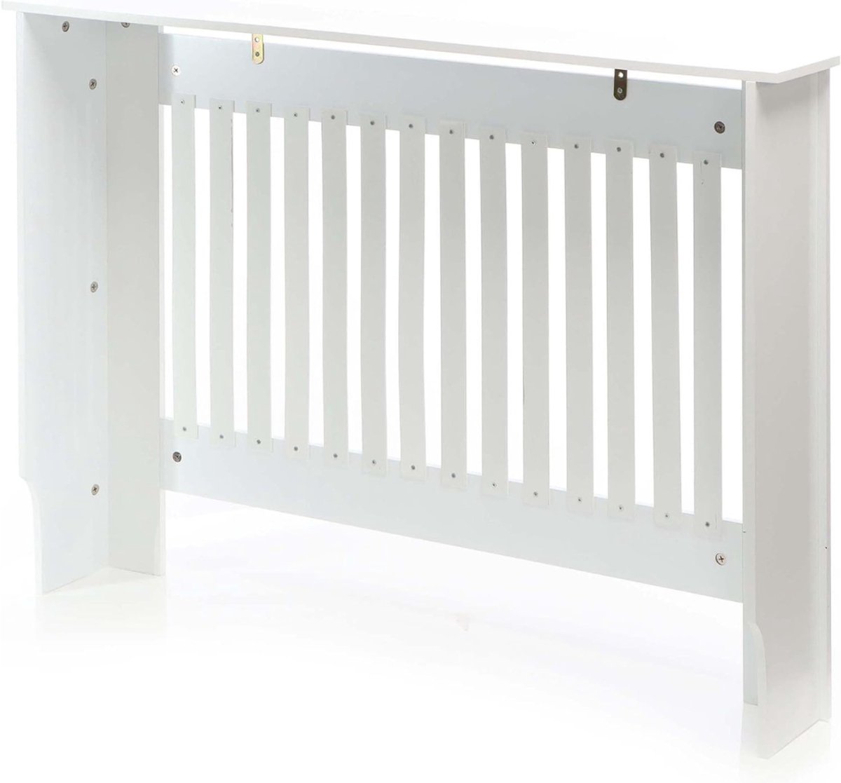 Zyrex® Radiatorbekleding - Radiatoromkasting - Radiatorombouw - Wit - ‎112cm x 19cm x 82cm