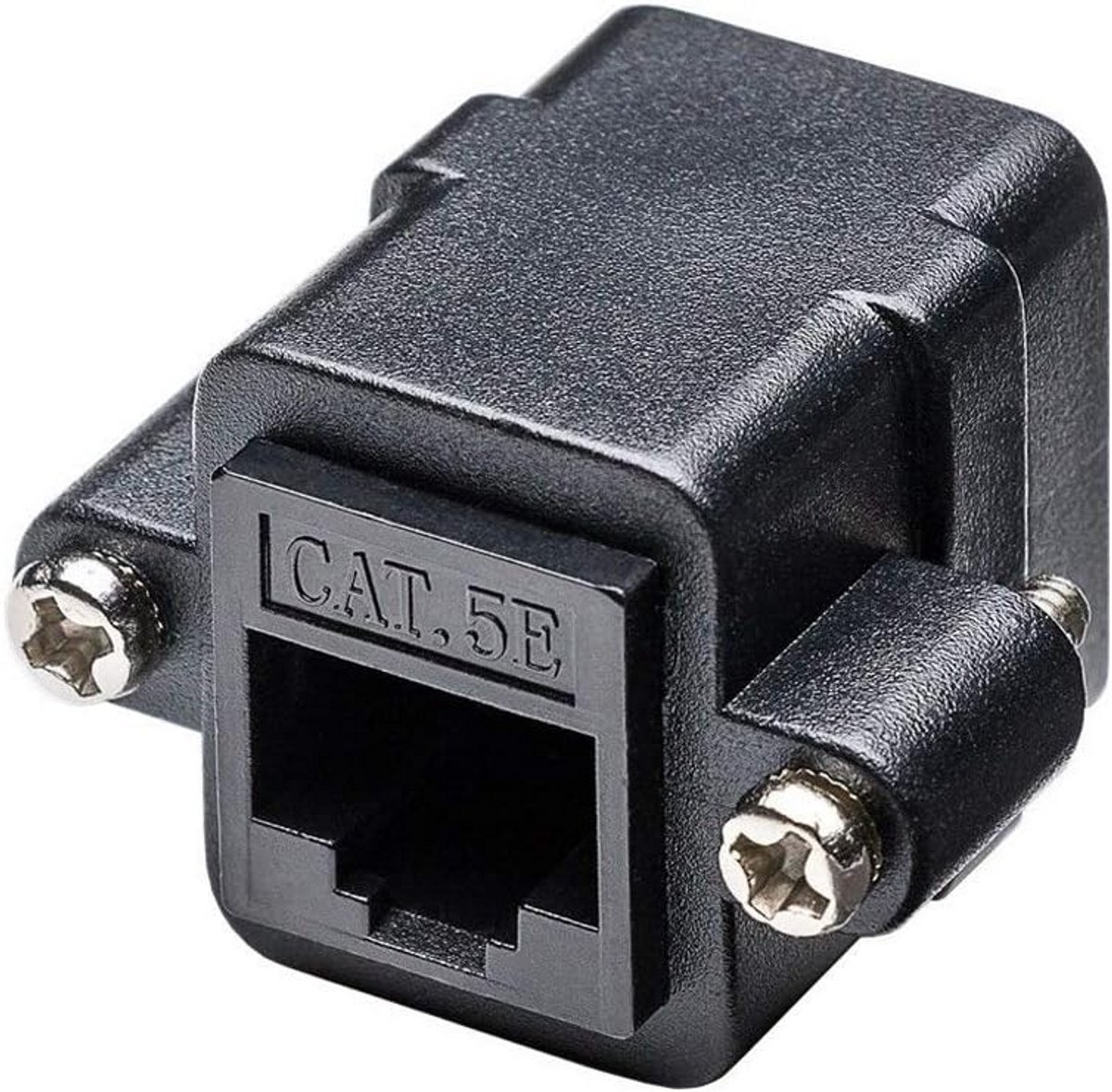 RJ45 Keystone Koppeling met Montageflens CAT5e - Netwerk Verlengstuk