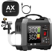 AutoXtreme Mini Compressor Bandenpomp – Air-300 – Luchtcompressor & Elektrische Fietspomp met Drukmeter – Voor Auto, Fiets, Motor & Ballen