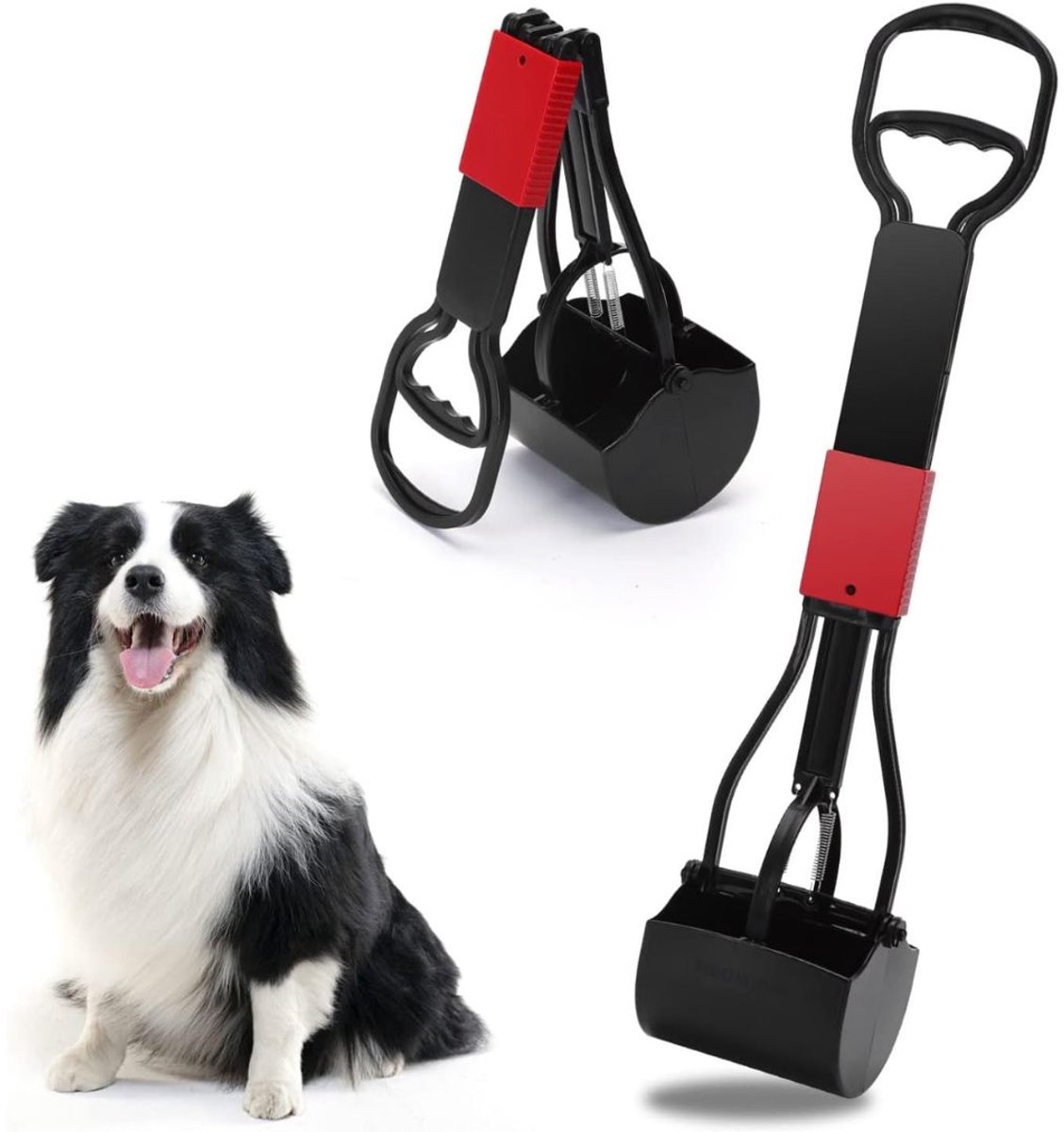 Zyrex® Hondenpoepschep - Honden - Hondenpoepzakjes - Zwart - 33cm x 16cm x 14cm