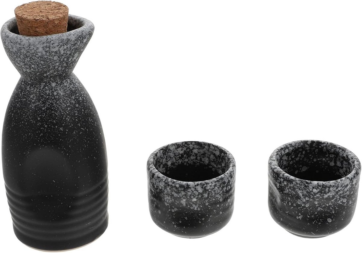 Keramische Sake Set met Pot en Kopjes - Traditioneel Japans Servies