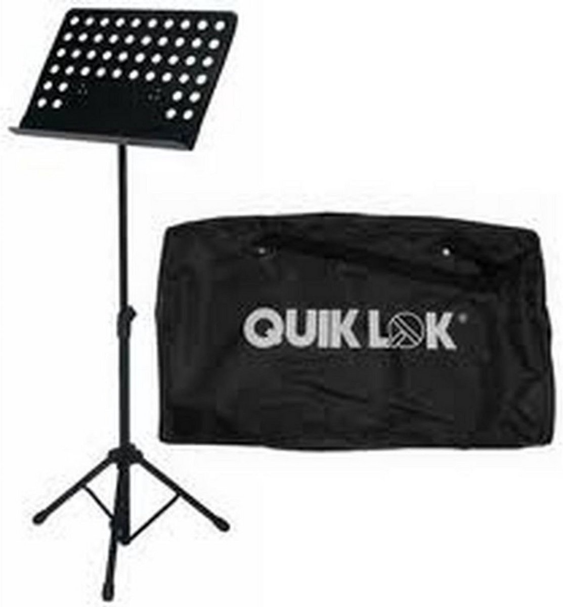 Muziekinstrument Standaard met Geperforeerd Metalen Lessenaar voor Bladmuziek