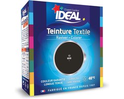 Ideale vloeibare textielkleurstof 75 ml zwart