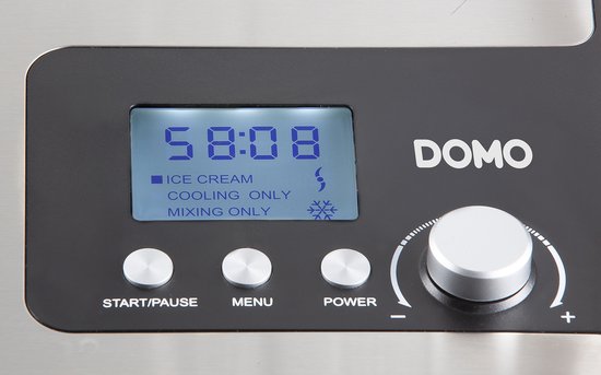 Domo DO9207I - Roomijsmachine - Zelfvriezend - 2L - RVS van Merkloos — afbeelding 3
