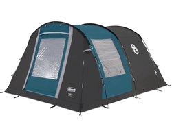 Coleman Cook 4 tent – 4 Persoons tunneltent – UV Guard zonbescherming - Brandvertragend materiaal – Grijs/blauw