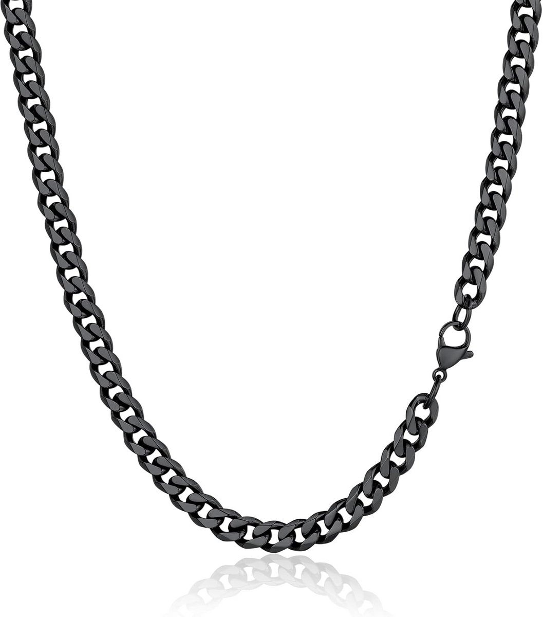 Stijlvolle Cubaanse Schakelketting Dames-Heren in Roestvrij Staal